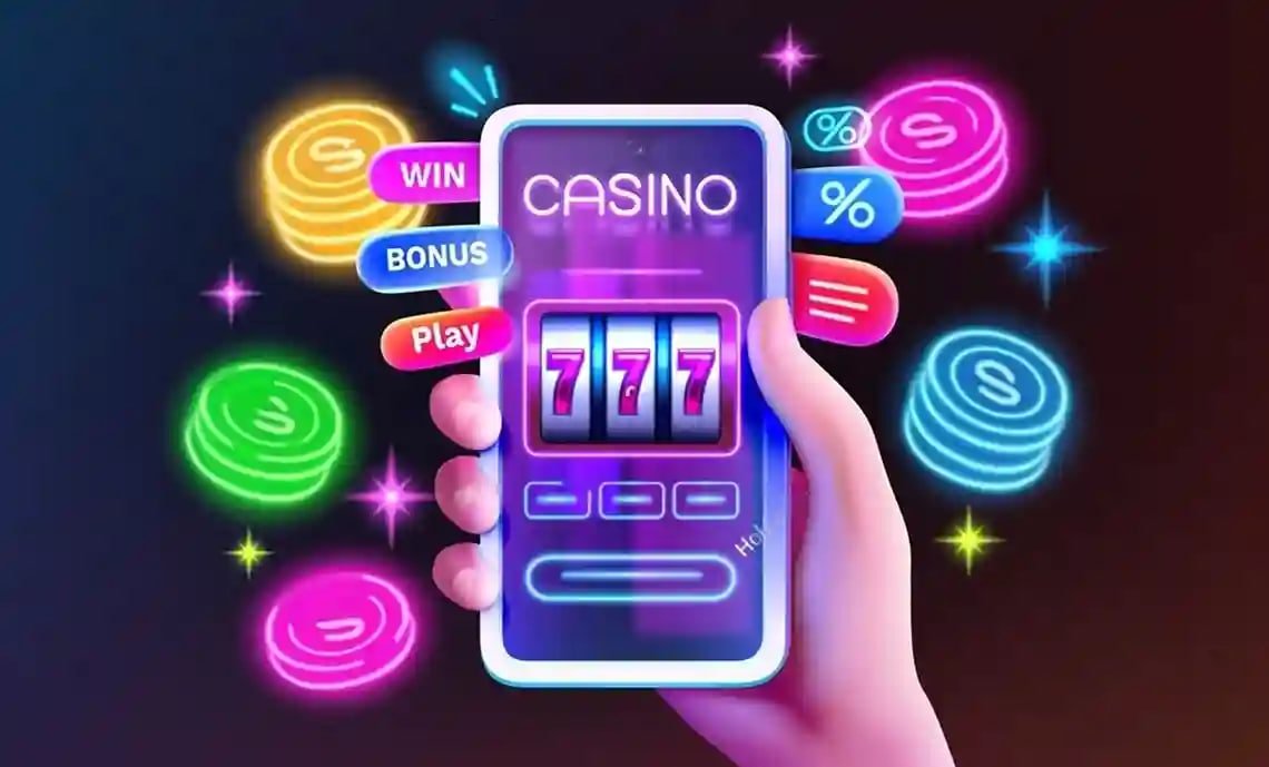 Filipino player enjoying rainbet Fish Game on a mobile phone with vibrant underwater arcade visuals